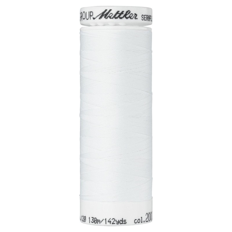 Filo per cucire stretch Mettler "Seraflex“ - 130m - col. 2000/White