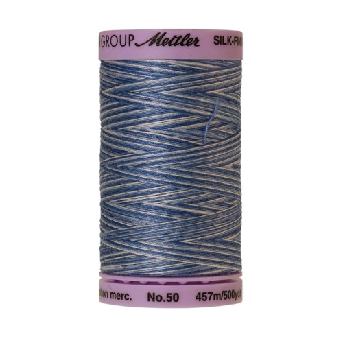 Nähgarn Multicolor Mettler "Silk-Finish“ - 457m - col.  9811/Clear Sky