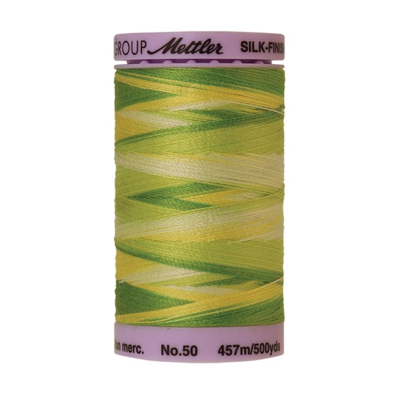 Fil à coudre Multicolore Mettler "Silk-Finish“ - 457m - col.  9830/Citrus Twist