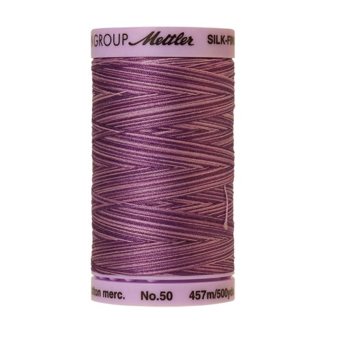 Filo per cucire Multicolore Mettler "Silk-Finish“ - 457m - col.  9838/Lilac Bouquet