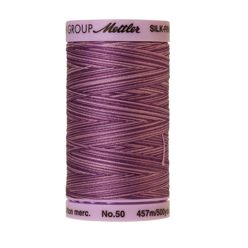 Filo per cucire Multicolore Mettler "Silk-Finish“ - 457m - col.  9838/Lilac Bouquet