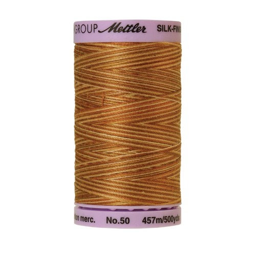 Filo per cucire Multicolore Mettler "Silk-Finish“ - 457m - col.  9853/Iced Coffee