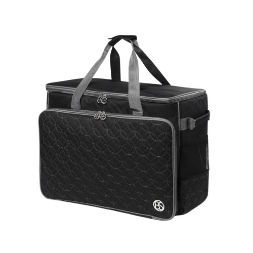 Borsa per macchina da cucire XL Motivo trapuntato nero