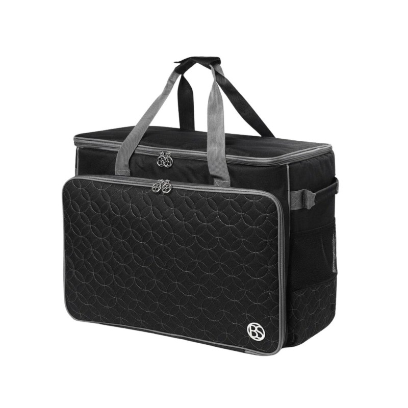 Sac pour machine à coudre XL Motif quilt noir