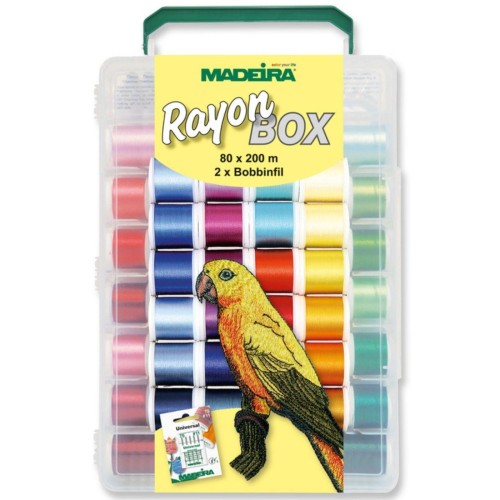 Box Stickfaden Madeira "Rayon" - 80x200m