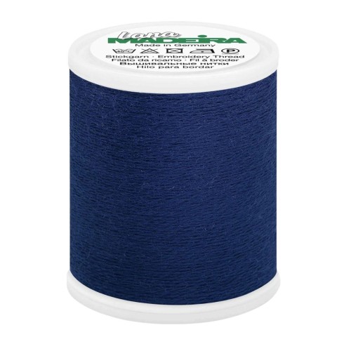 Nähgarn Wolleffekt Madeira “Lana 12” 200m – col. 3643/Navy blue