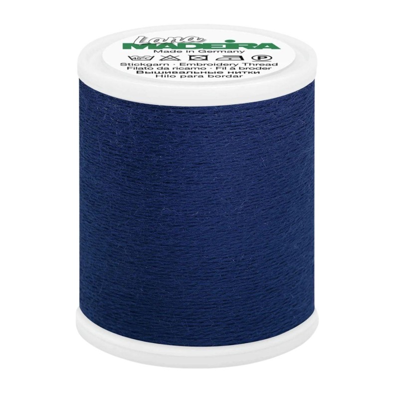 Fil à coudre effet laine Madeira “Lana 12” 200m – col. 3643/Navy blue