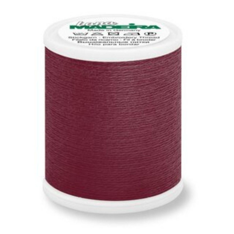 Fil à coudre effet laine Madeira “Lana 12” 200m – col. 3864/Burgundy