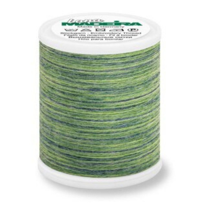 Fil à coudre effet laine Multicolore Madeira “Lana 12” 200m – col. 3396/Amazone