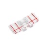 Pied pour point satin avec guides intégrés, 7mm