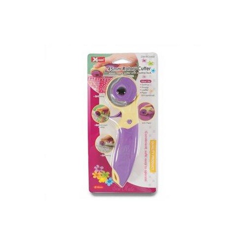 Taglierina a rotella XSOR 45 mm, giallo/viola