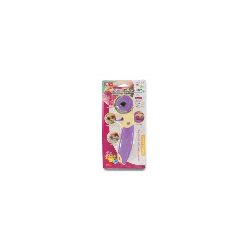Rollschneider XSOR 45 mm, violett/gelb