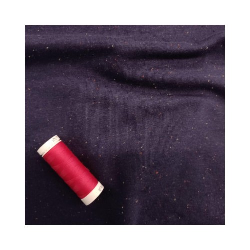 Sweatstoff marine gesprenkelt