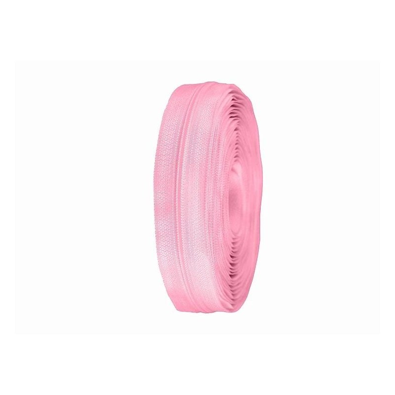 Fermeture à glissière en spirale au mètre n° 3 Rose clair