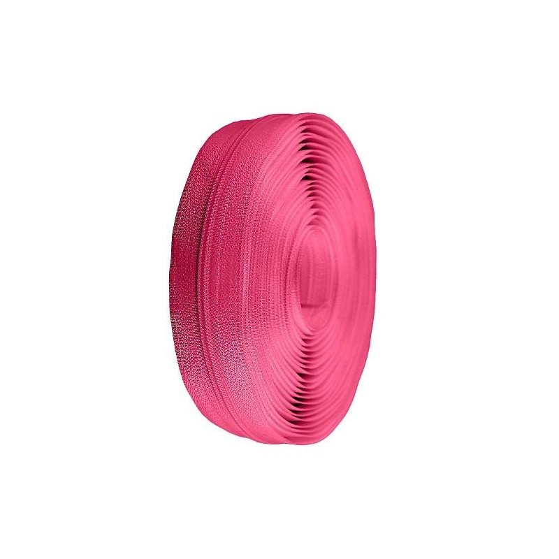 Fermeture à glissière en spirale au mètre n° 3 Rose
