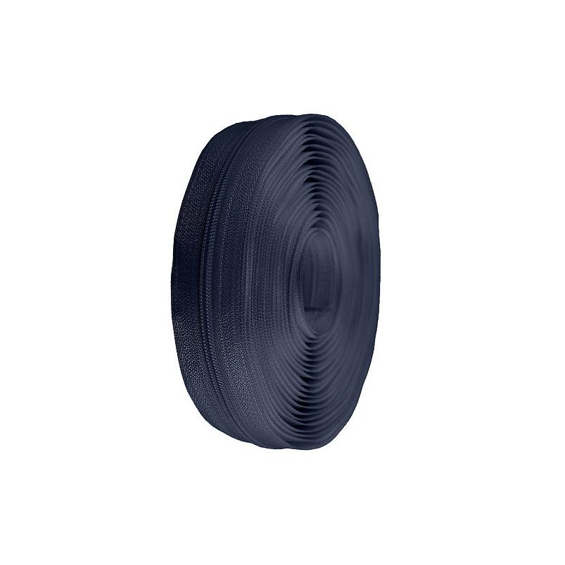 Fermeture à glissière en spirale au mètre n° 3 Bleu foncé
