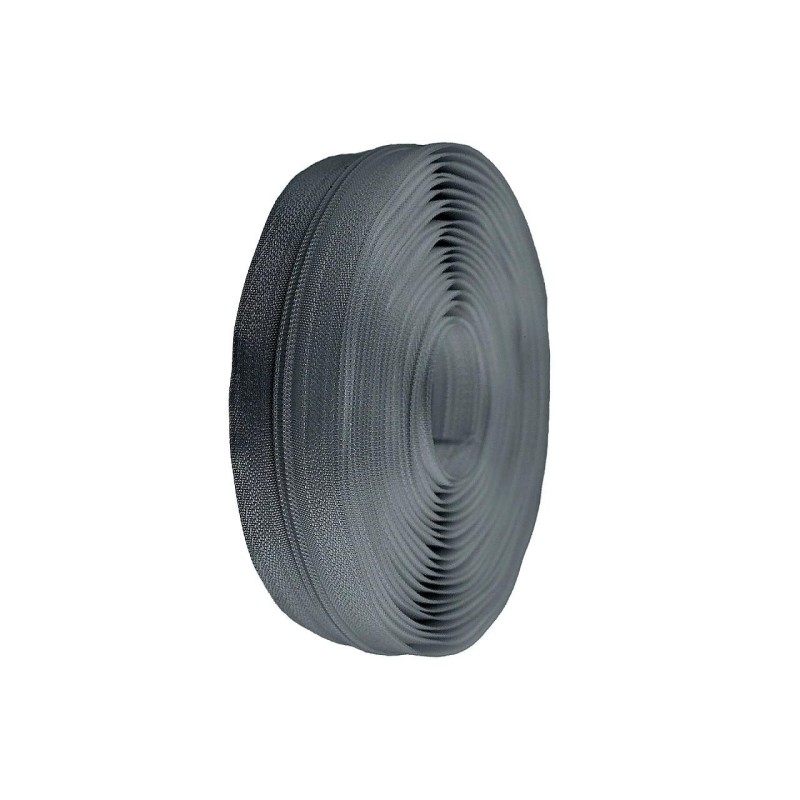 Fermeture à glissière en spirale au mètre n° 3 Gris foncé