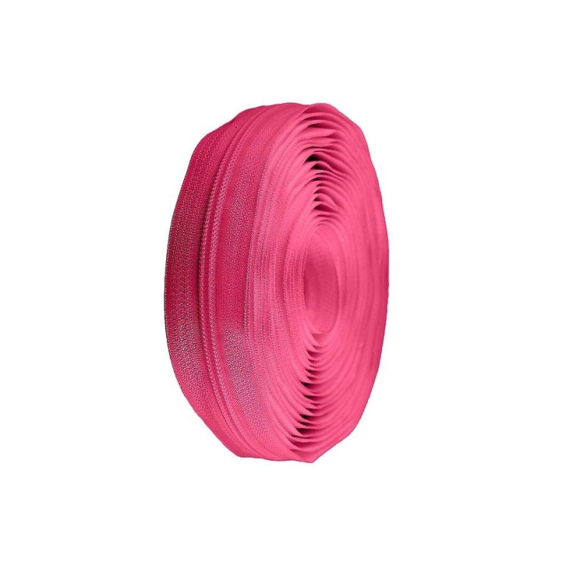 Fermeture à glissière en spirale au mètre n° 5 Rose
