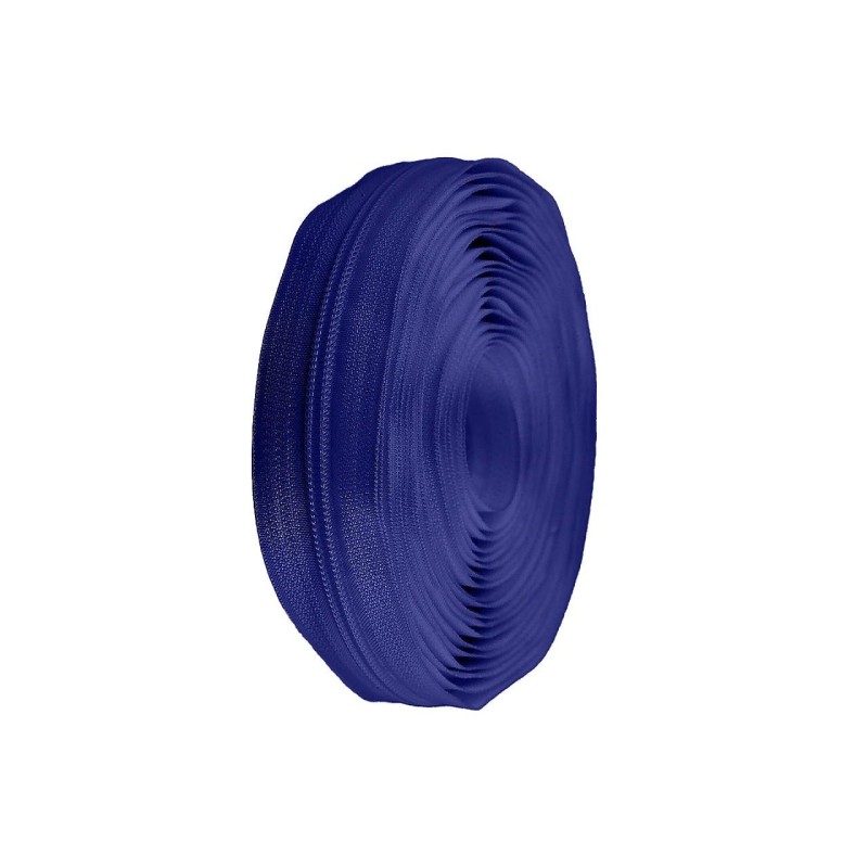 Spiralreissverschluss am Meter N.5 Blau