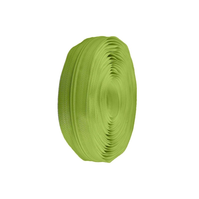 Fermeture à glissière en spirale au mètre n° 5 Vert