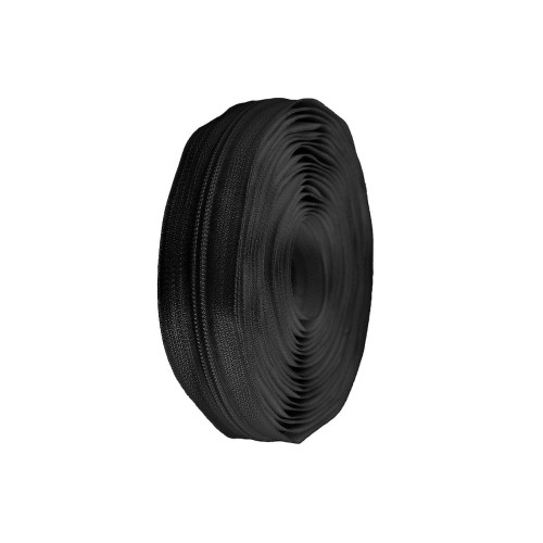 Fermeture à glissière en spirale au mètre n° 5 Noir