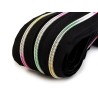 Fermeture à glissière en spirale métal au mètre n° 5 Noir-Multicolor