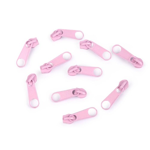 Curseur pour fermeture éclair à spirale n° 3 Rose clair