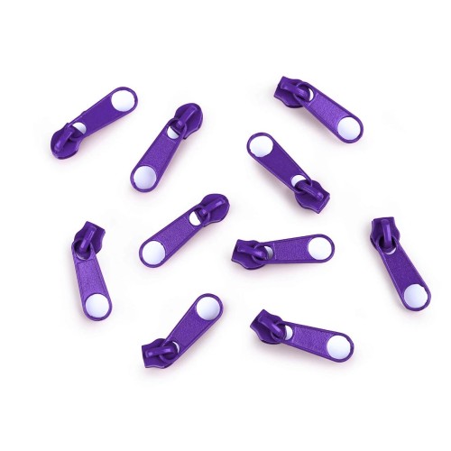 Curseur pour fermeture éclair à spirale n° 3 Violet