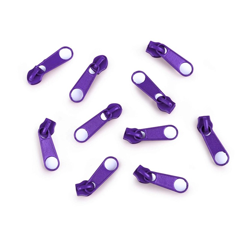 Curseur pour fermeture éclair à spirale n° 3 Violet