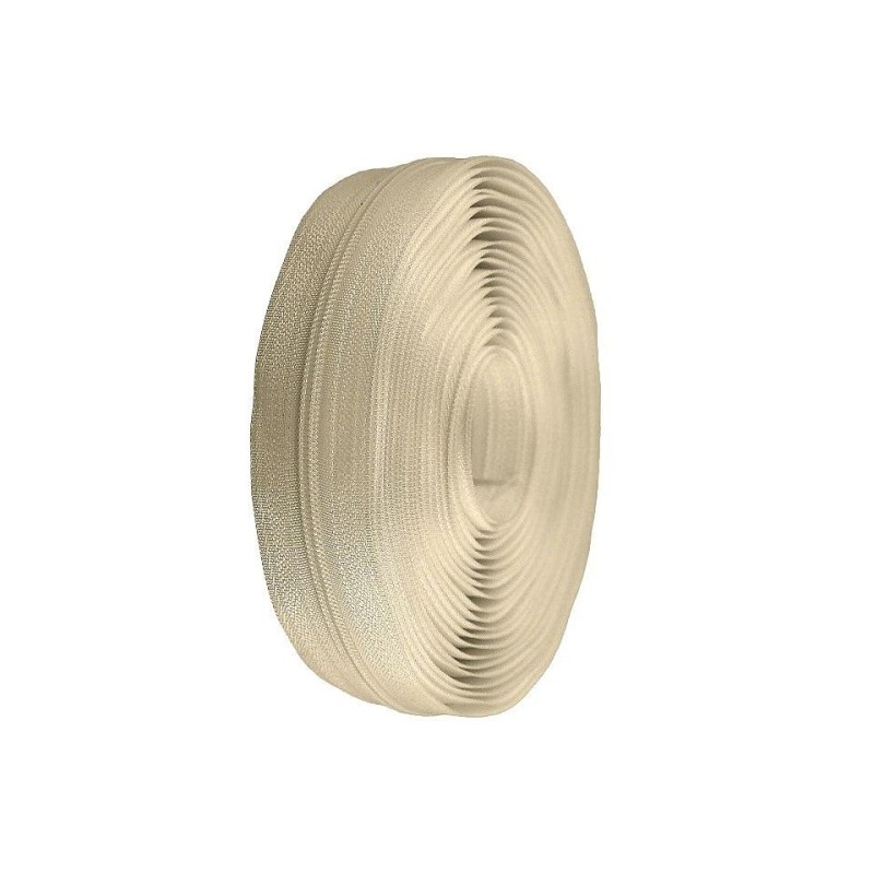 Cerniera a spirale al metro n. 3 Beige
