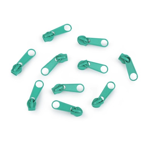 Curseur pour fermeture éclair à spirale n° 3 Turquois