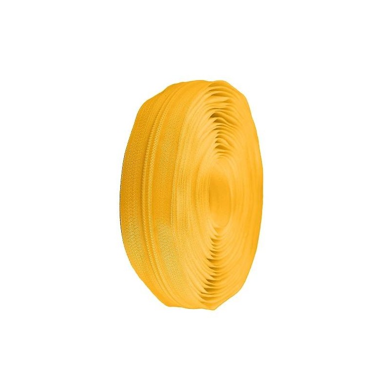 Fermeture à glissière en spirale au mètre n° 3 Jaune foncé