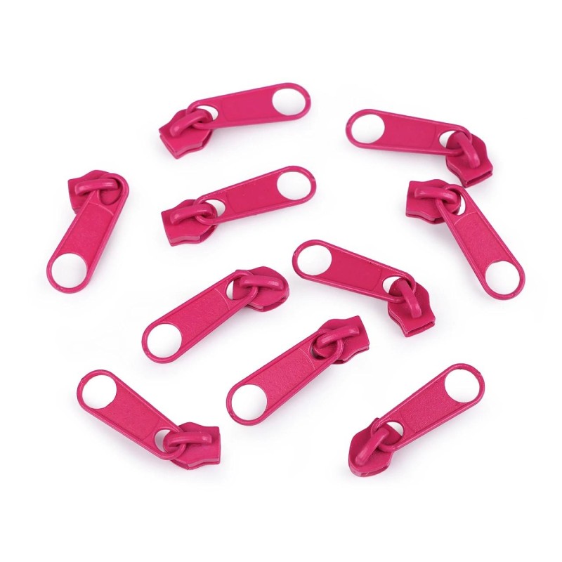 Cursore per cerniera a spirale n. 5 Rosa