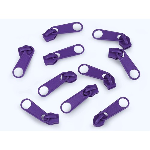 Cursore per cerniera a spirale n. 5 Viola