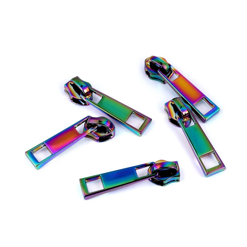Schieber für Spiralreissverschlüsse Nr. 5 Regenbogen