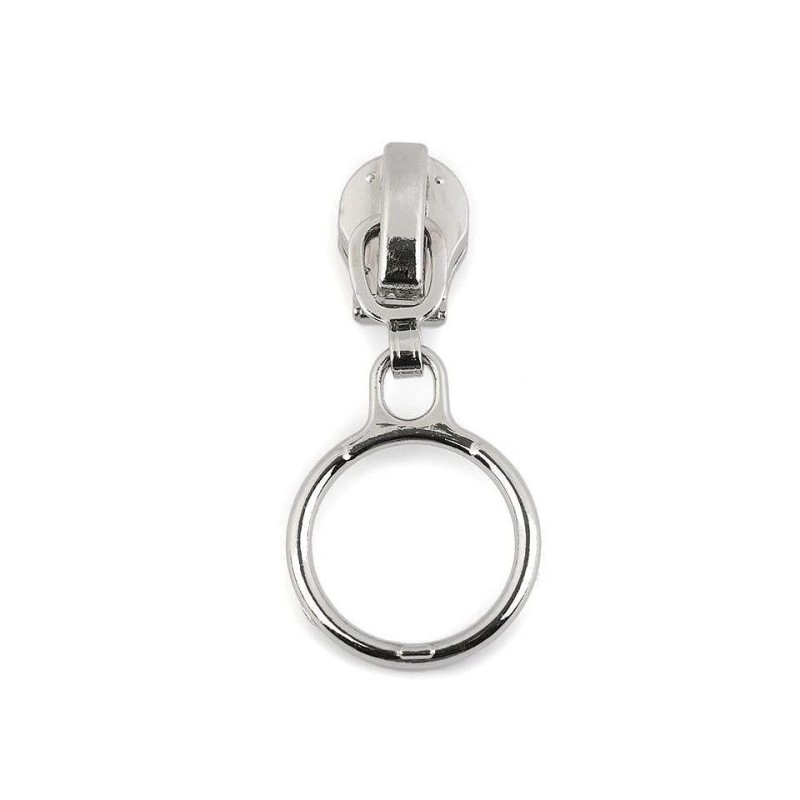 Schieber für Spiralreissverschlüsse Nr. 3 Silber Ring