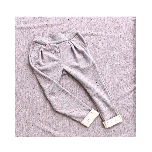 Sweatstoff grau gesprenkelt