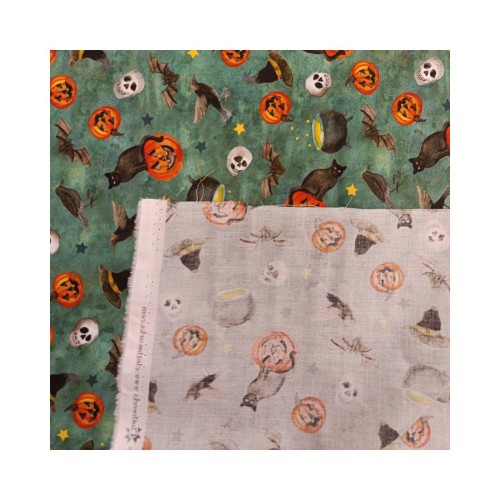 Baumwolle-Stoff Halloween Hexe
