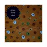 Tissu en coton Halloween Citrouille