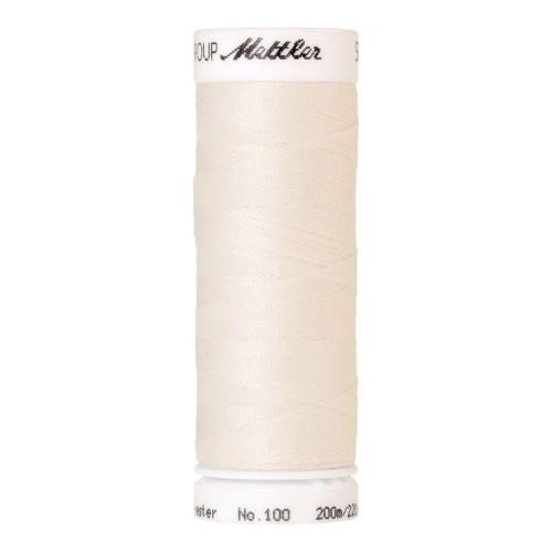 Filo per cucire Universal Mettler "Seralon“ - 200m - col. 1000/Eggshell